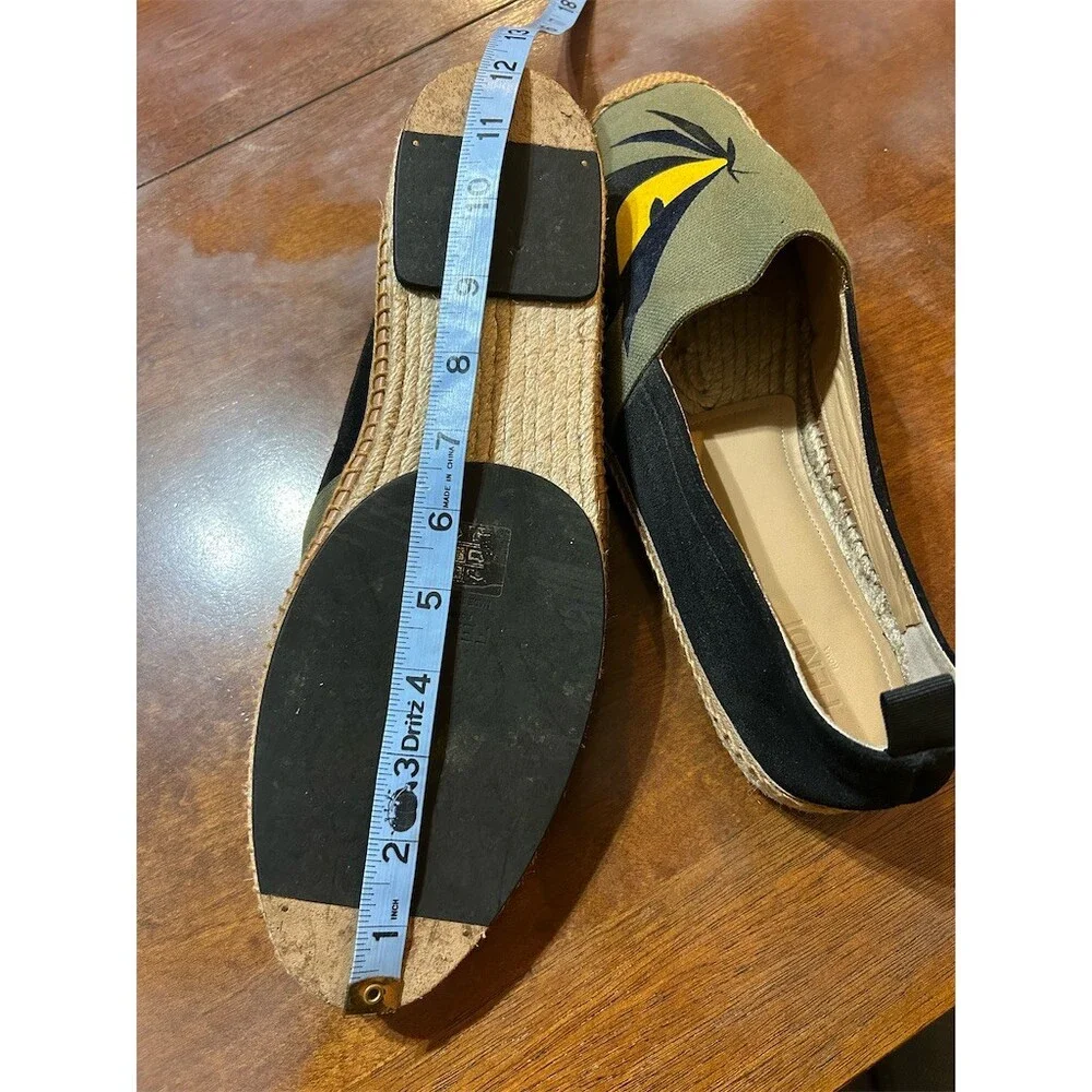 Fendi Bag Bugs Monster Eyes Men's Espadrille Slip-On Shoes Multicolor 10